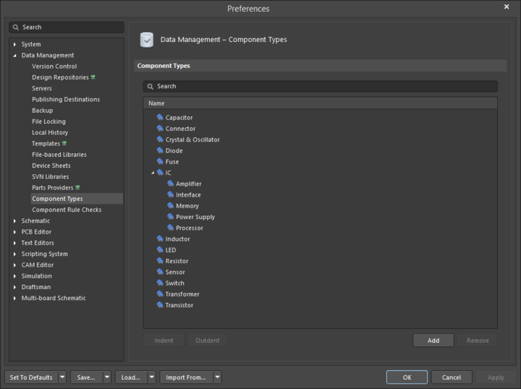 Defining Component Type Preferences For Altium Designer Altium Designer 190 Technical 1942