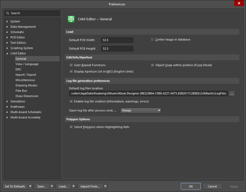 Defining General Cam Editor Preferences For Altium Designer Altium Hot Sex Picture 6088