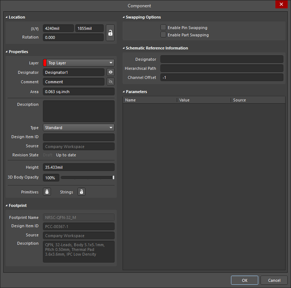 Configuring Pcb Component Object Properties In Altium Designer Altium Designer 21 Technical 8700