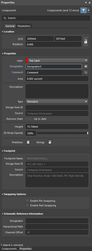 Configuring Pcb Component Object Properties In Altium Designer Altium Designer 21 Technical 9296